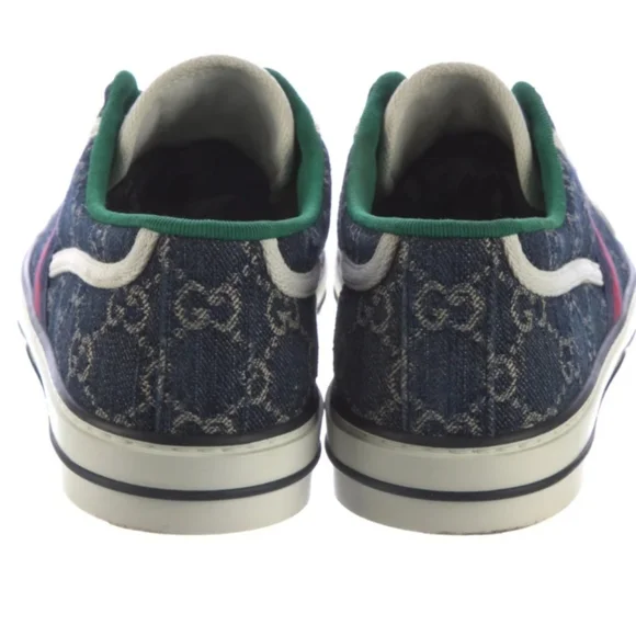 Gucci Tennis 1977 Denim Sneakers Size 15.5